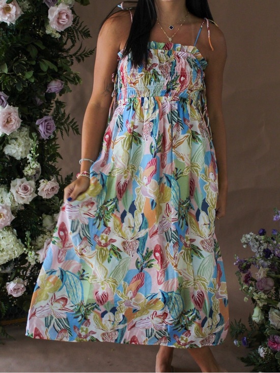 THML Dresses & Skirts - THML Destiny Floral Maxi Dress, Size Medium